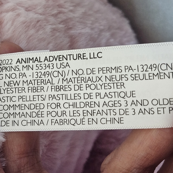 Animal Adventure Vintage Pink Puppy Dog Stuffed Animals Plush Toys - Picture 6 of 8